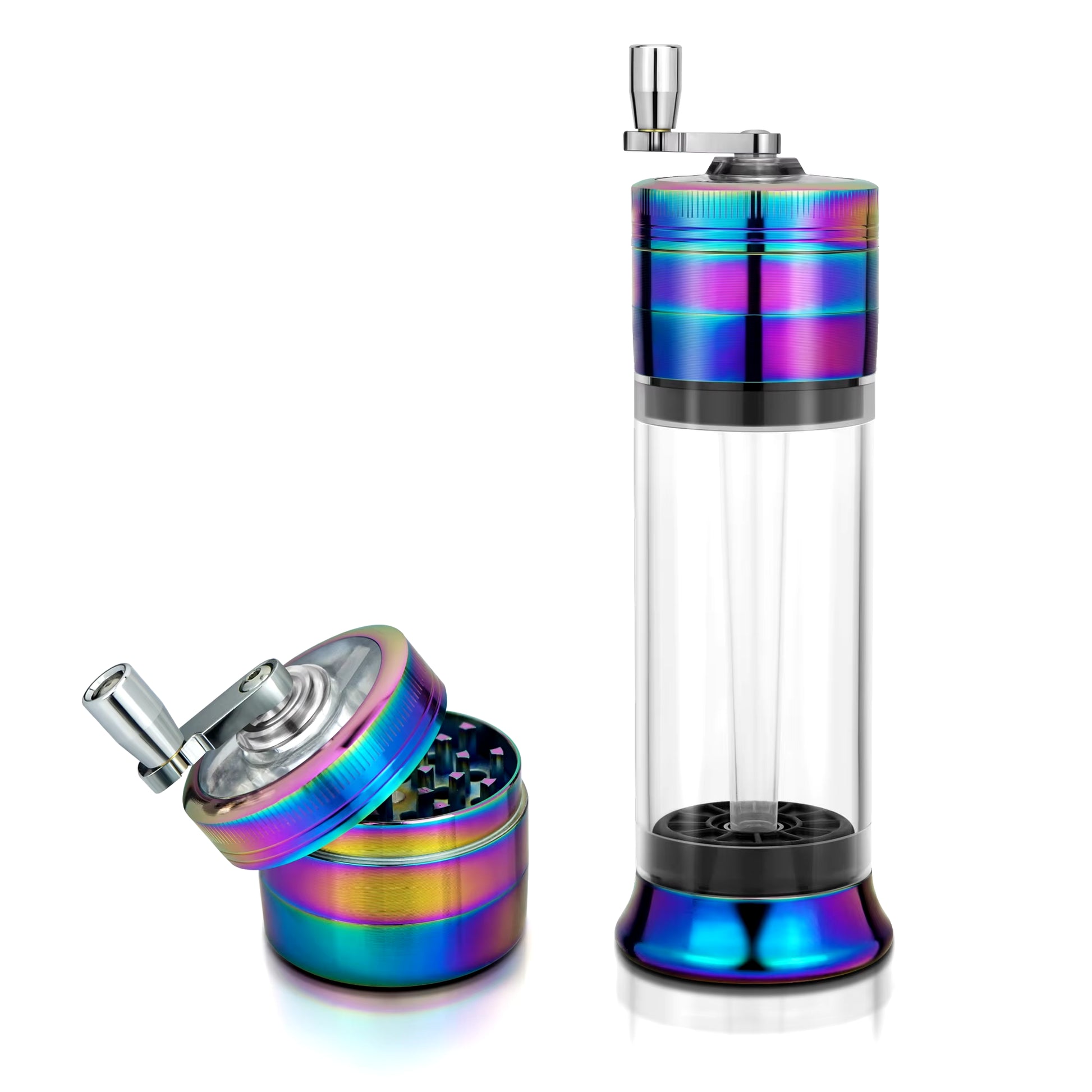 4 Layer 50Mm Joint Roller Cigarette Making Machine Manual Aluminum Spice Grass Herb Tobacco Grinder Crusher Smoking Accessories